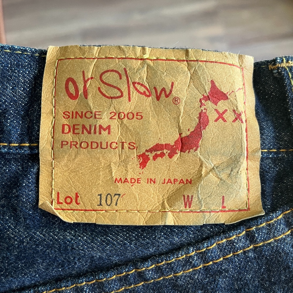 OrSlow Raw Denim Jeans - US Medium